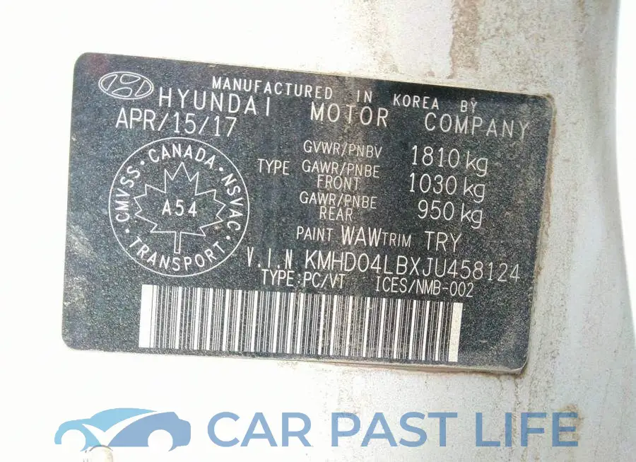 KMHD04LBXJU458124# 9