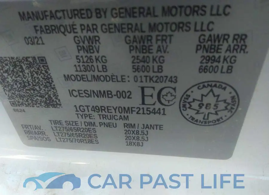 1GT49REY0MF215441# 9