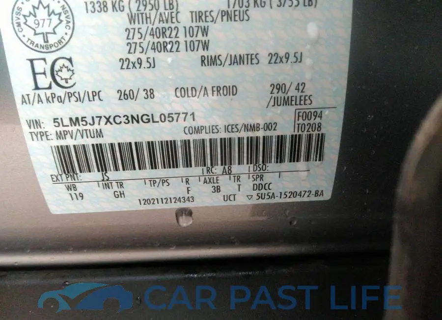5LM5J7XC3NGL05771# 9