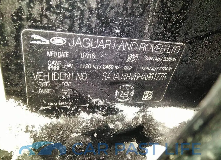 SAJAJ4BV6HA961775# 9