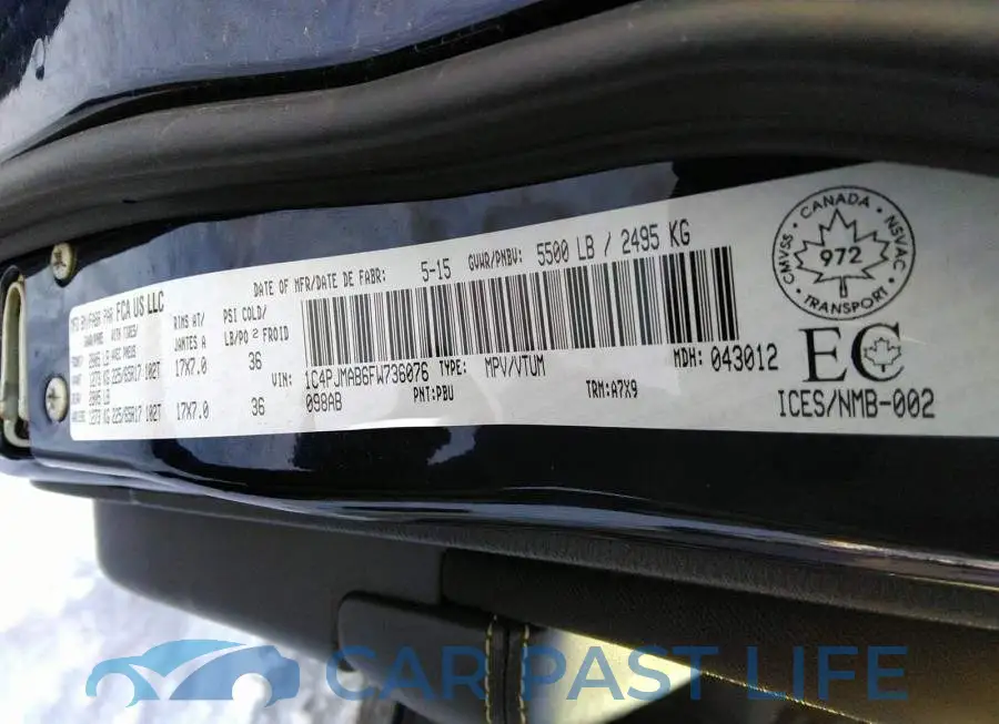 1C4PJMAB6FW736076# 9