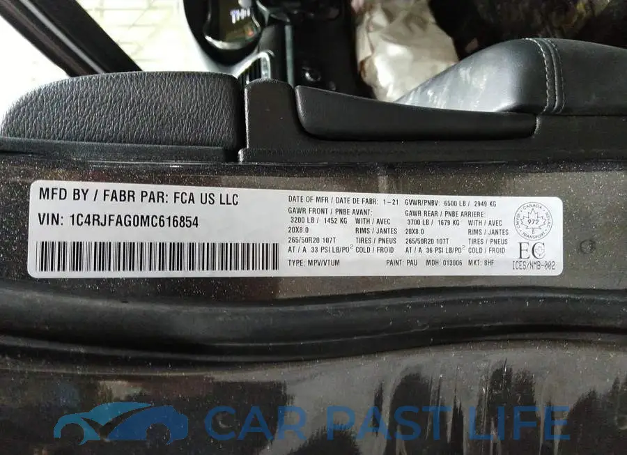 1C4RJFAG0MC616854# 9