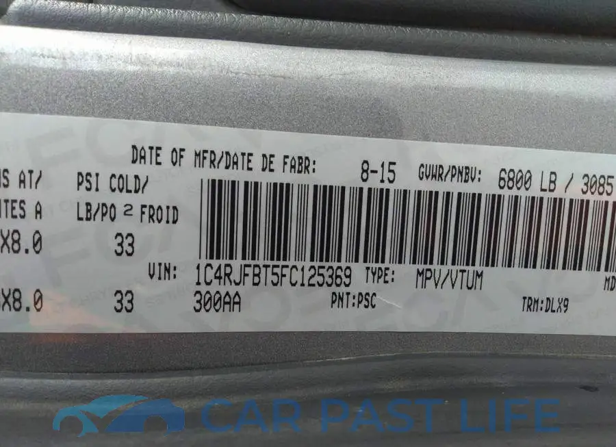 1C4RJFBT5FC125369# 9