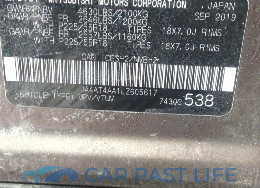 JA4AT4AA1LZ605617# 9
