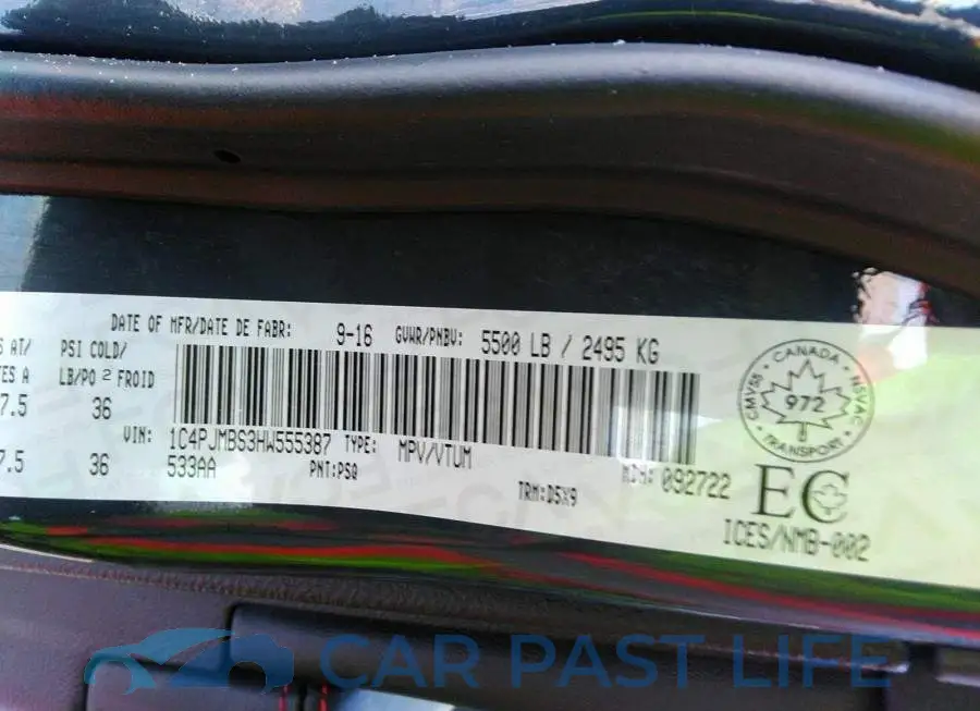 1C4PJMBS3HW555387# 9