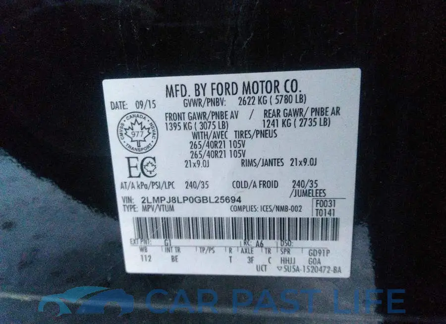 2LMPJ8LP0GBL25694# 9