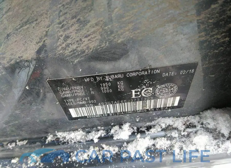 4S3GTAE65J3731323# 9