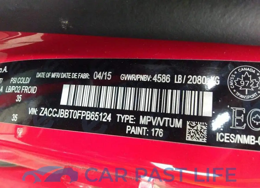 ZACCJBBT0FPB65124# 9