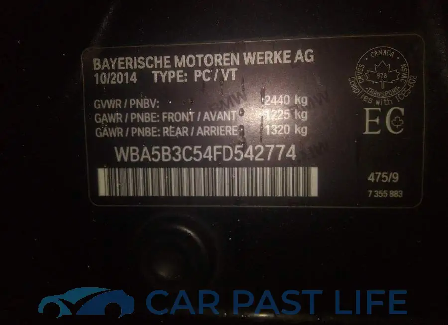 WBA5B3C54FD542774# 9