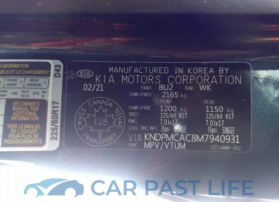 KNDPMCAC8M7940931# 9
