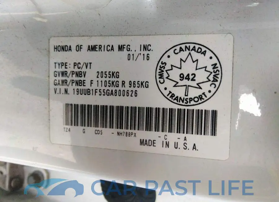 19UUB1F55GA800626# 9