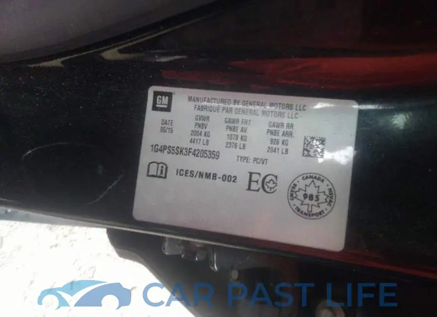 1G4PS5SK3F4205359# 9