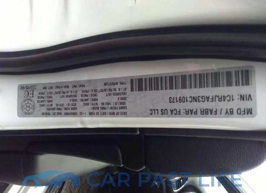 1C4RJFAG3NC109173# 9