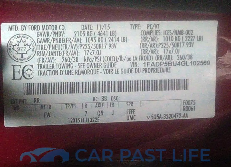 1FADP5BU4GL102569# 9