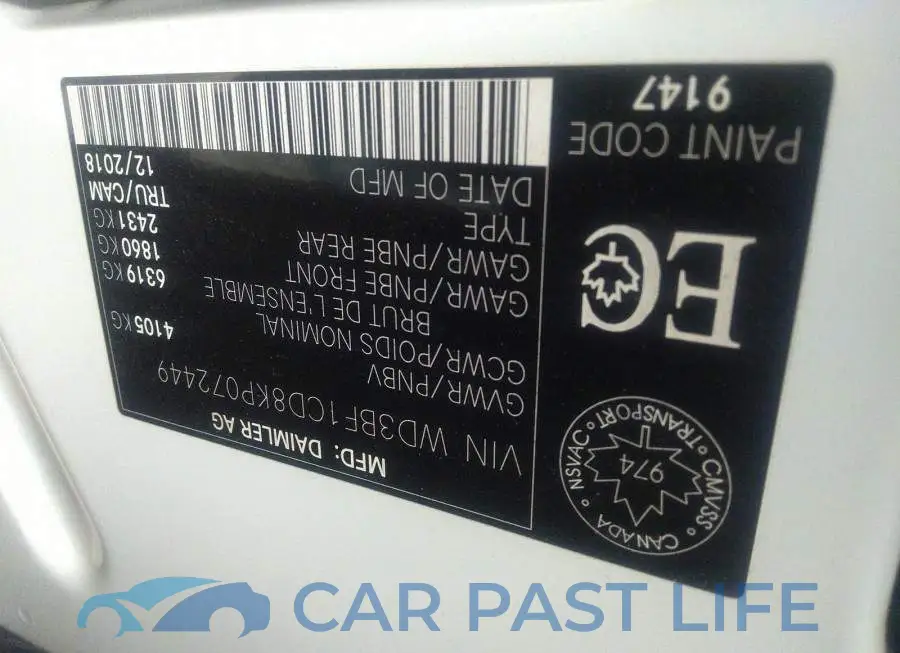 WD3BF1CD8KP072449# 9