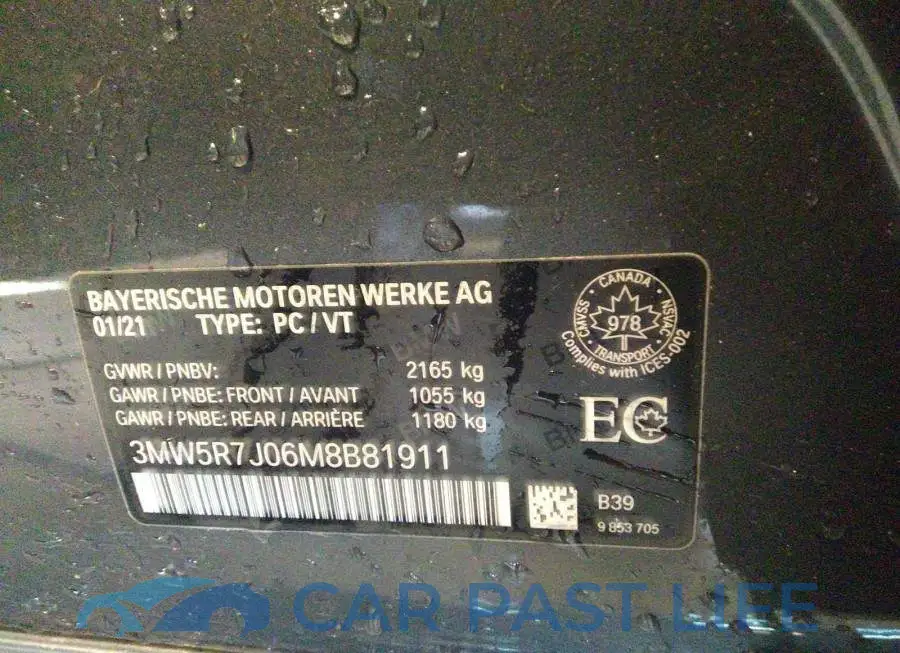3MW5R7J06M8B81911# 9
