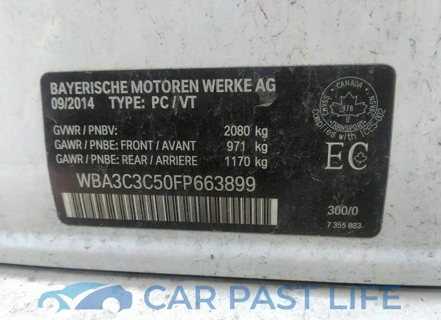 WBA3C3C50FP663899# 9
