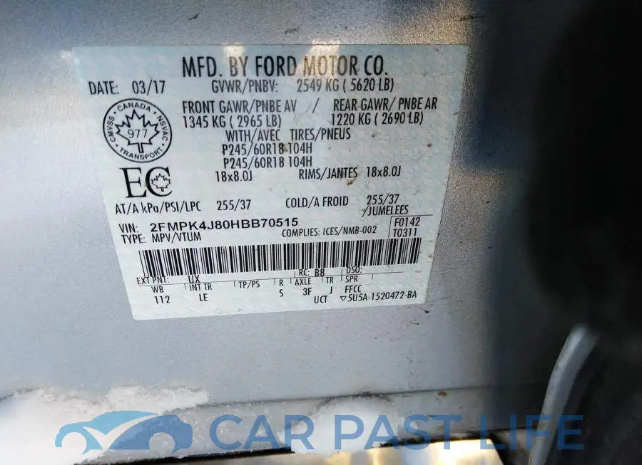 2FMPK4J80HBB70515# 9