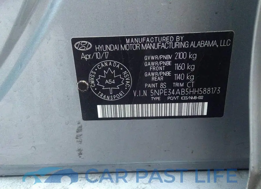 5NPE34AB5HH588173# 9