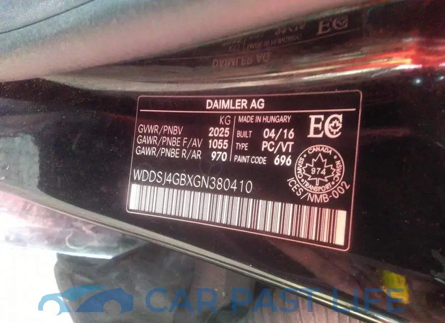 WDDSJ4GBXGN380410# 9