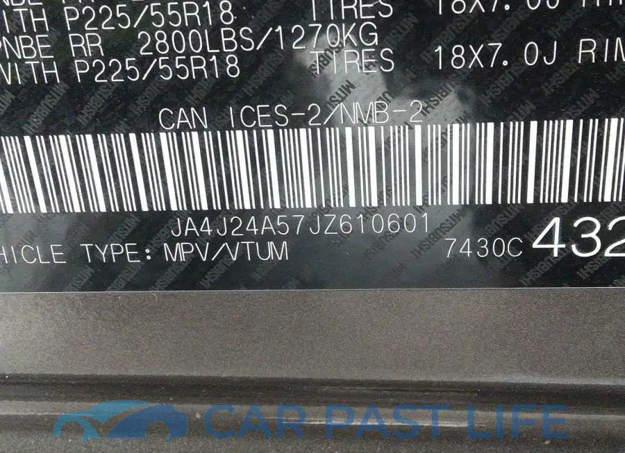 JA4J24A57JZ610601# 9