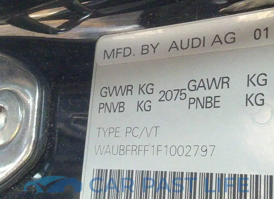 WAUBFRFF1F1002797# 9