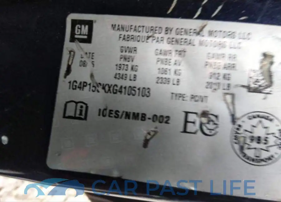 1G4P15SKXG4105103# 10