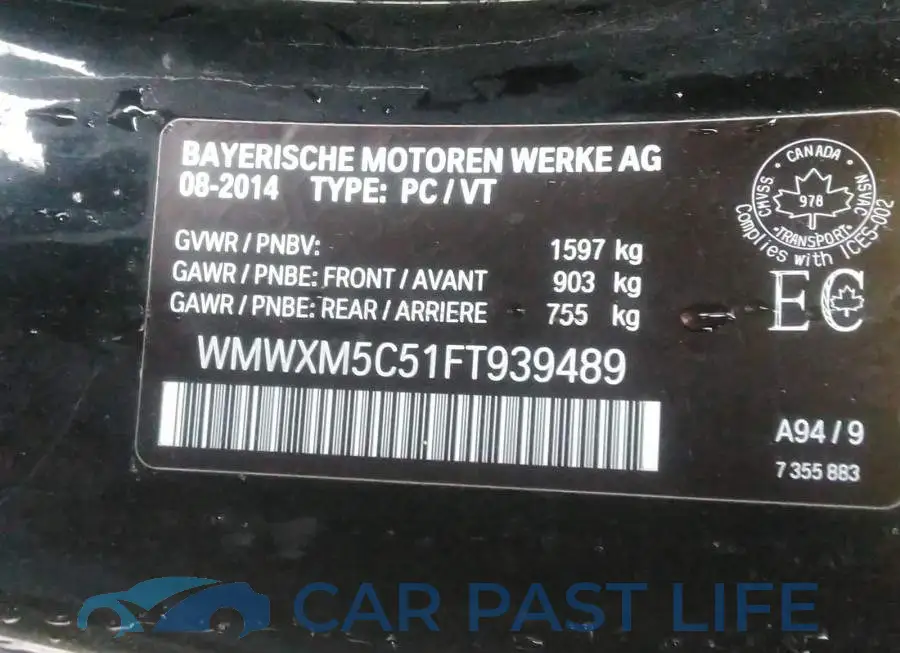 WMWXM5C51FT939489# 9