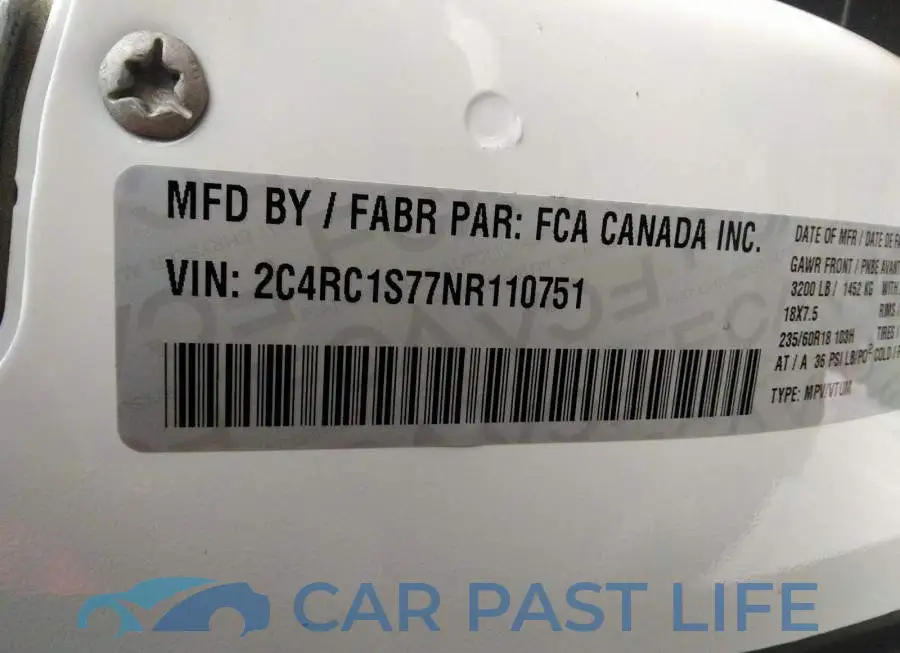 2C4RC1S77NR110751# 9