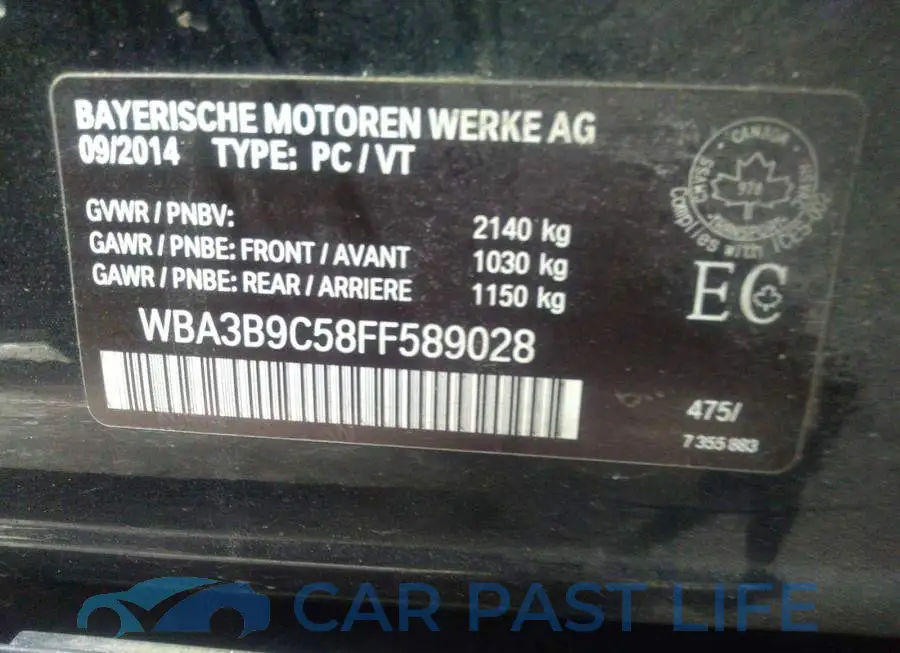 WBA3B9C58FF589028# 9
