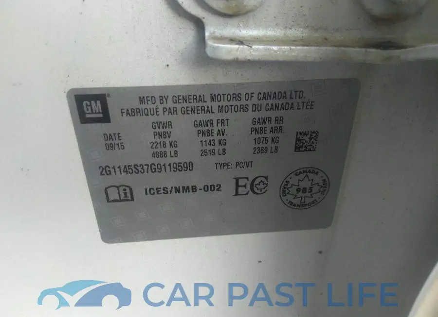 2G1145S37G9119590# 9
