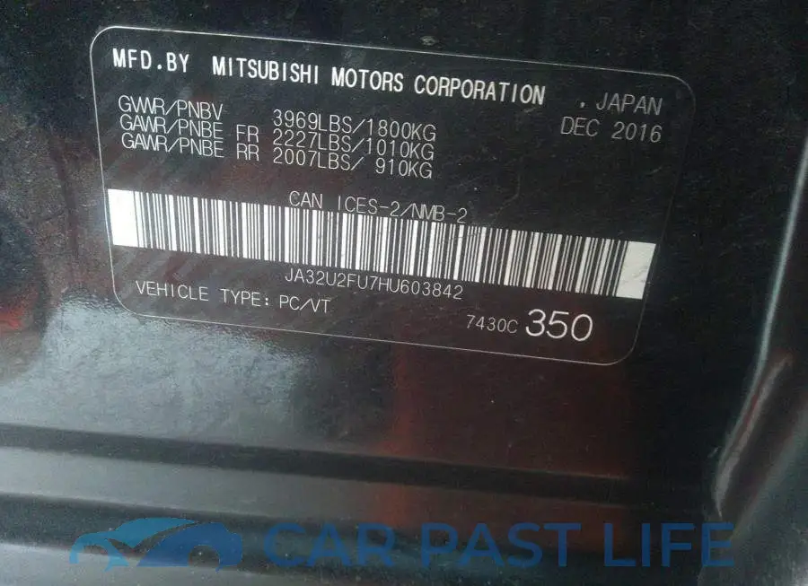 JA32U2FU7HU603842# 9