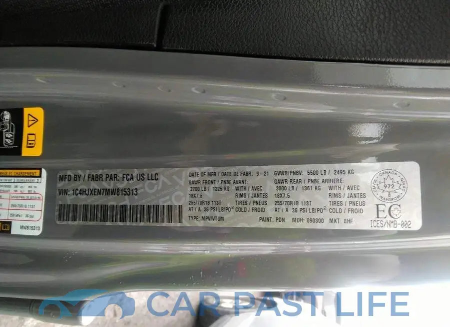 1C4HJXEN7MW815313# 9