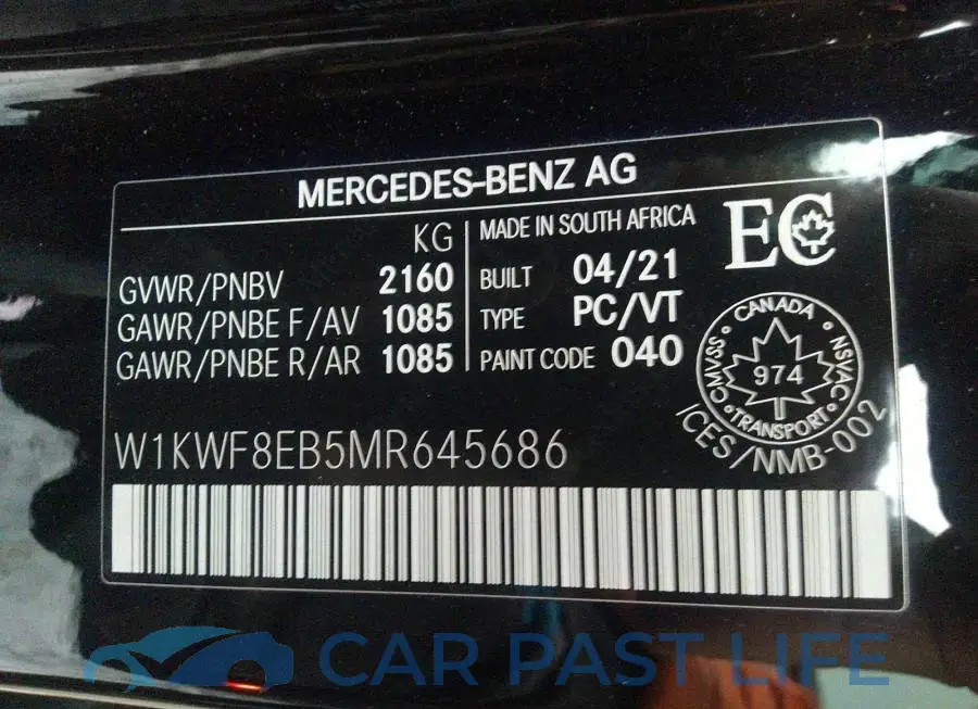 W1KWF8EB5MR645686# 9
