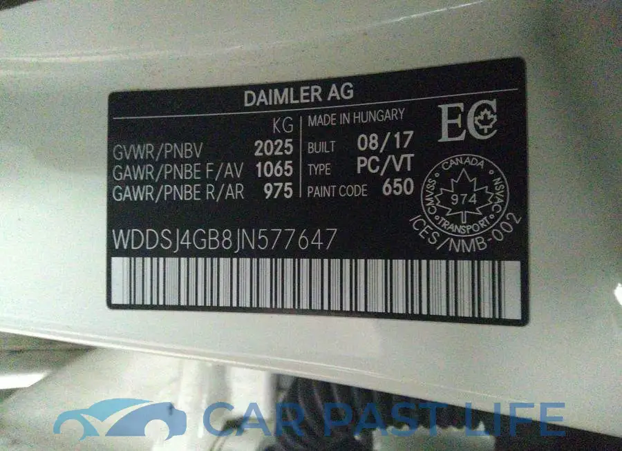 WDDSJ4GB8JN577647# 9