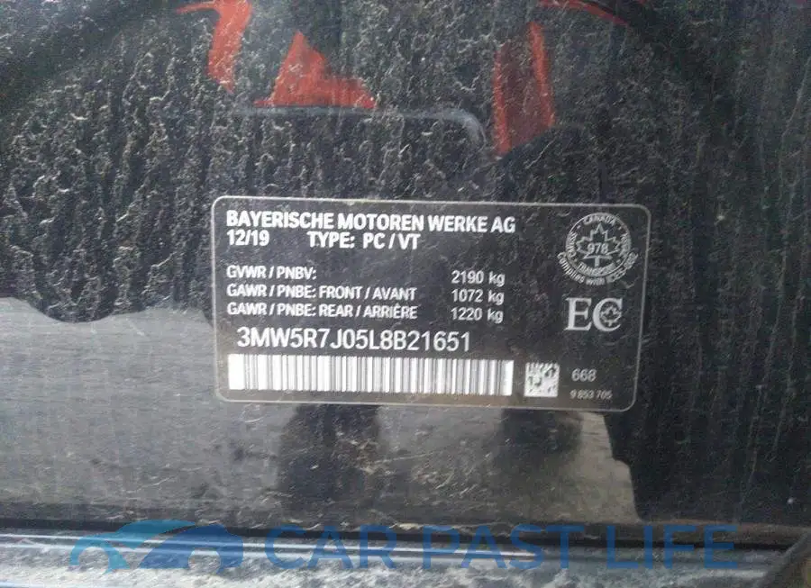 3MW5R7J05L8B21651# 9