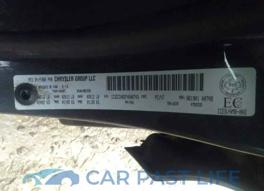 1C3CCCAB2FN506743# 9