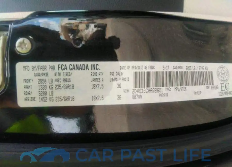 2C4RC1EGXHR769651# 10