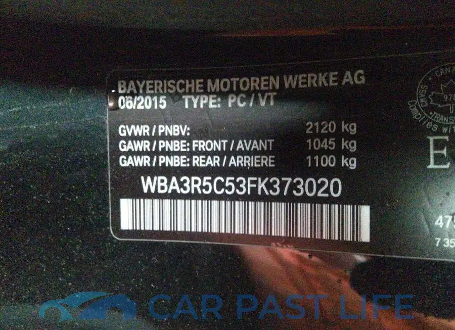 WBA3R5C53FK373020# 9