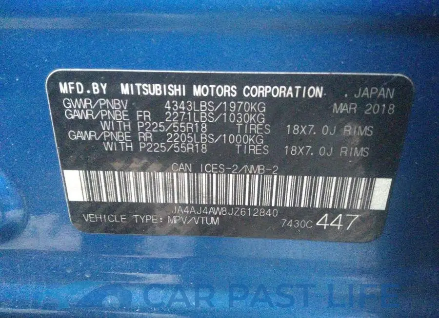 JA4AJ4AW8JZ612840# 9