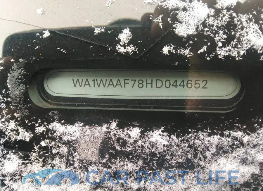WA1WAAF78HD044652# 9