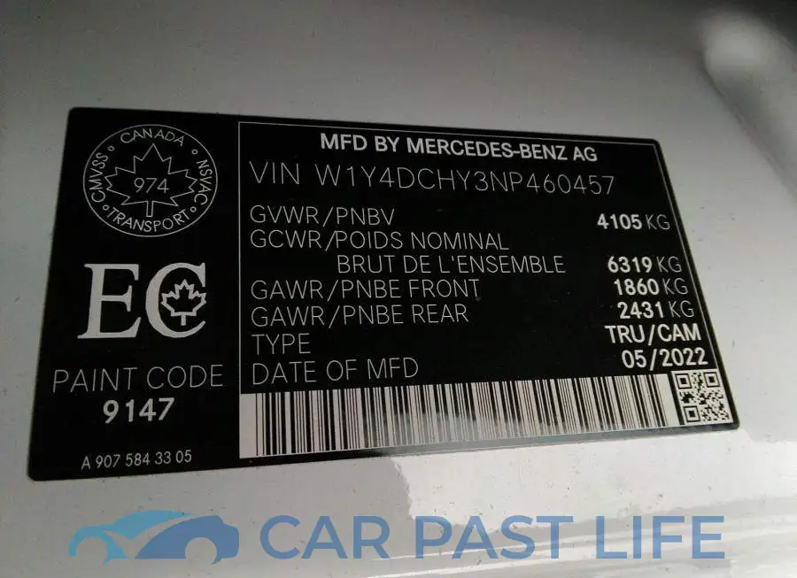W1Y4DCHY3NP460457# 9