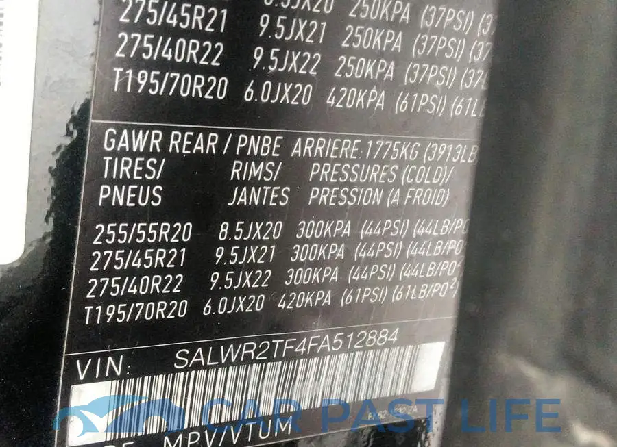 SALWR2TF4FA512884# 9
