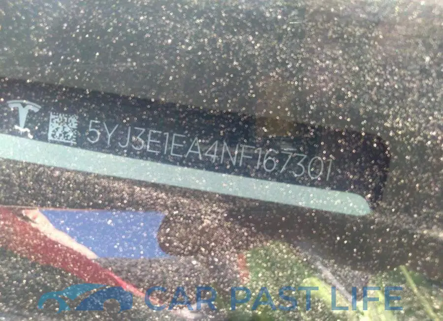 5YJ3E1EA4NF167301# 9