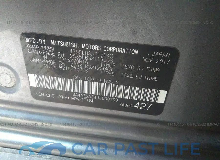 JA4AZ2A34JJ600198# 9