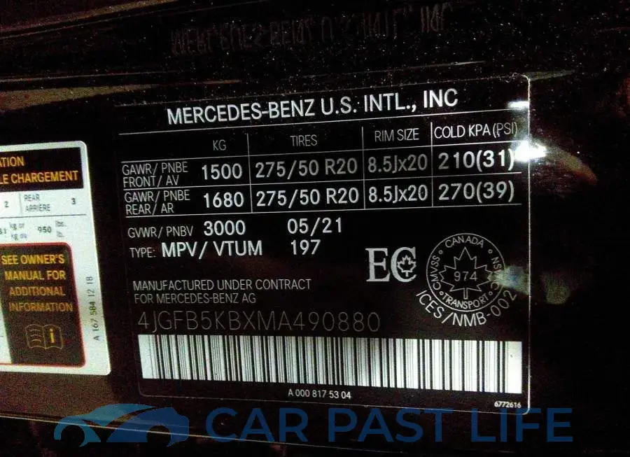 4JGFB5KBXMA490880# 9