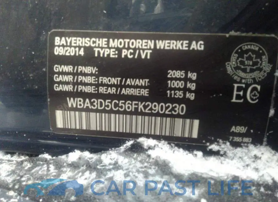 WBA3D5C56FK290230# 9