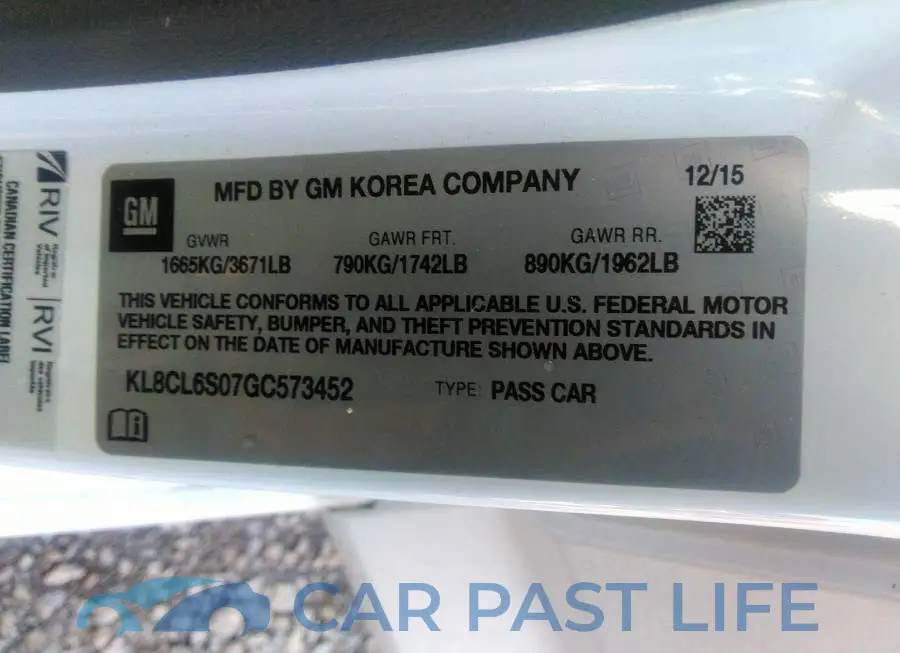 KL8CL6S07GC573452# 9