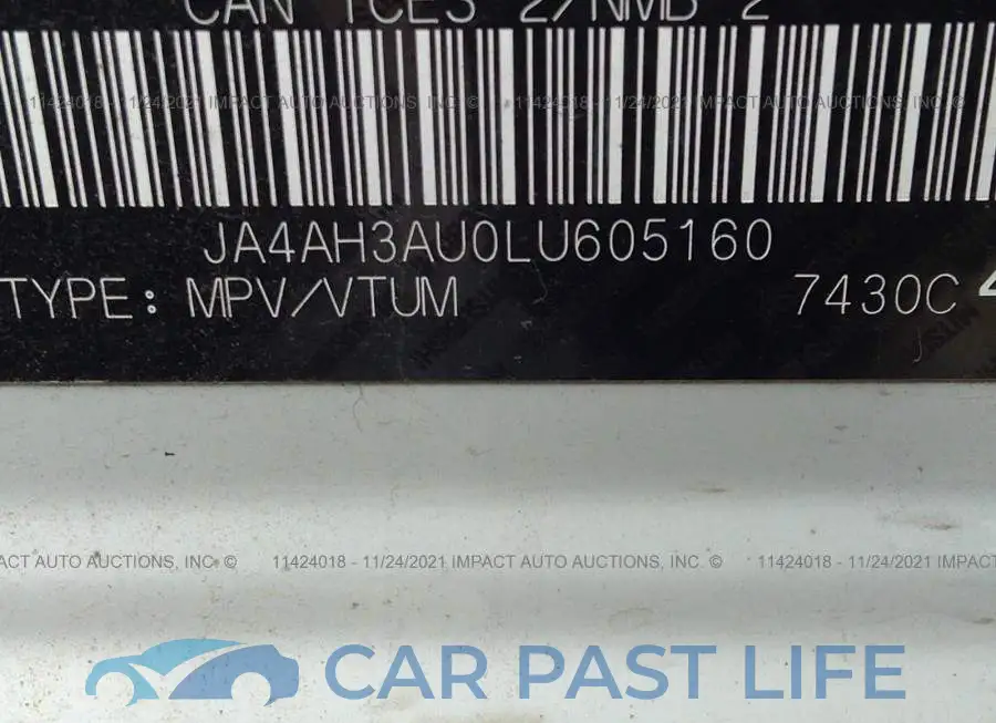 JA4AH3AU0LU605160# 9