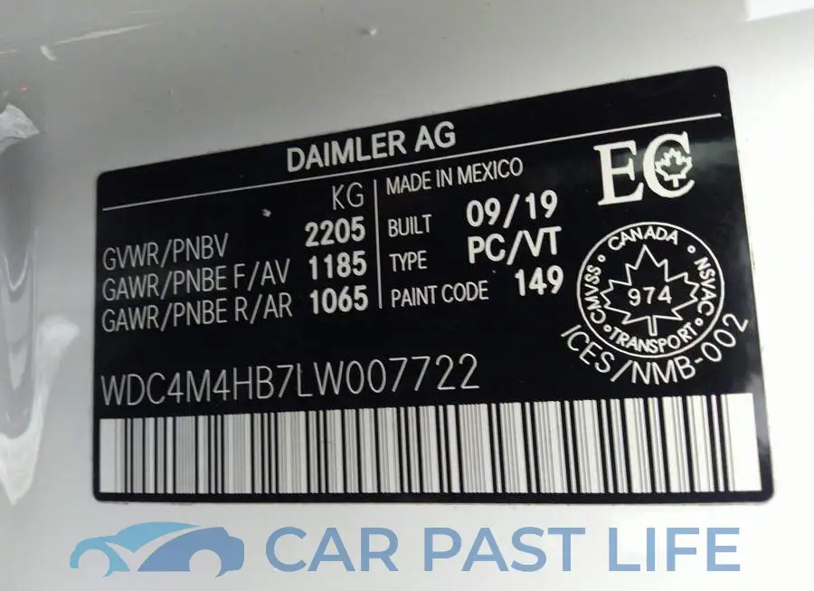 WDC4M4HB7LW007722# 9